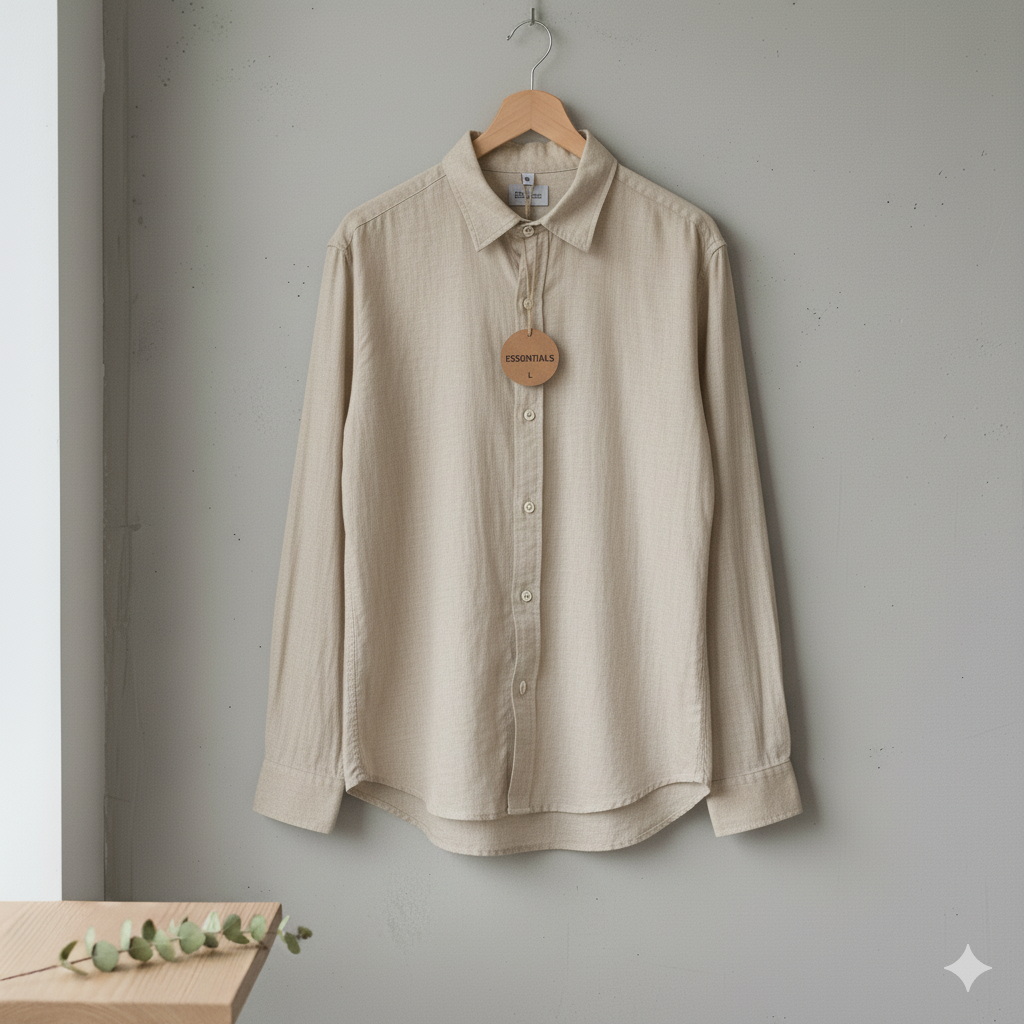 Beige Linen Shirt